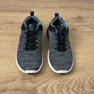 Vionic Gray 335 Adley Laceup Textured Pattern‎ Athletic Sneakers US 6.5
